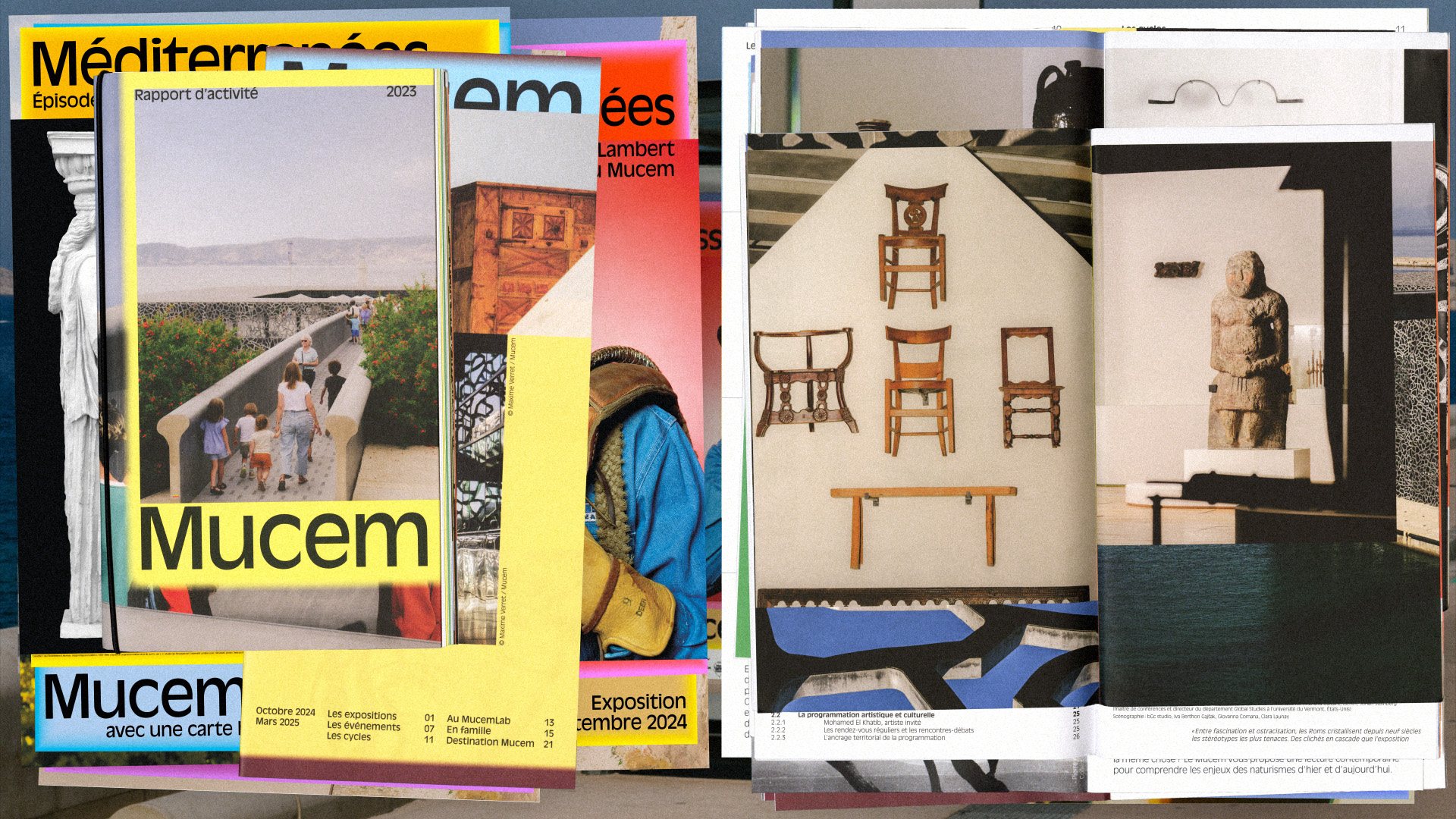 Mucem — affiches et doubles pages de publications, vue 24 — Les Graphiquants